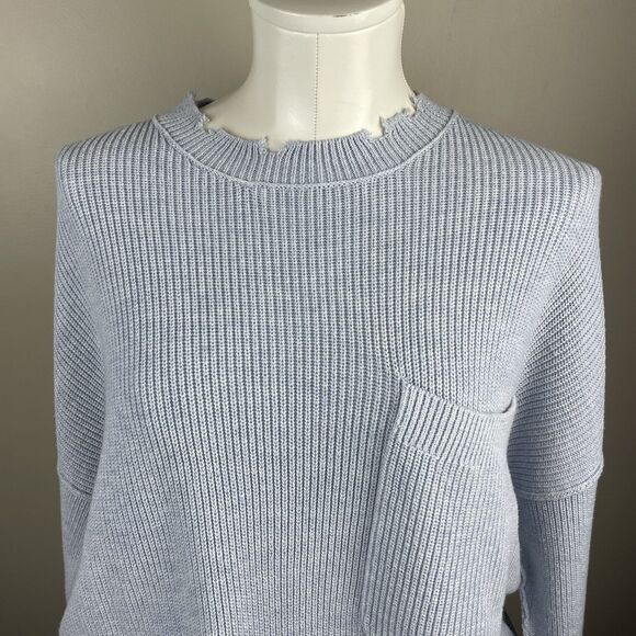 Pistola Evereve Darya S oversize Distress Boho Classic Preppy Nautical sweater - Picture 2 of 10